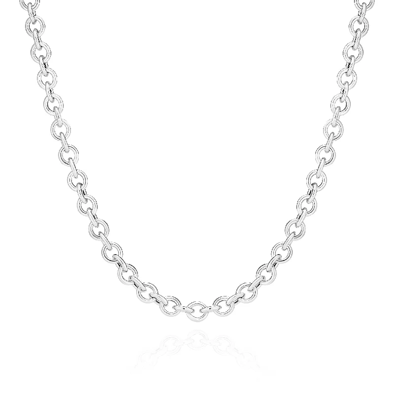 handmade gold necklaces for women -Carrara Silver Chain