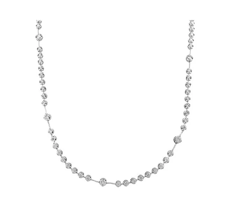 multi-layer necklaces for women -Simon G 18Kw Diamond Constellation Necklace 61Dia-3.06Cts  20.5"