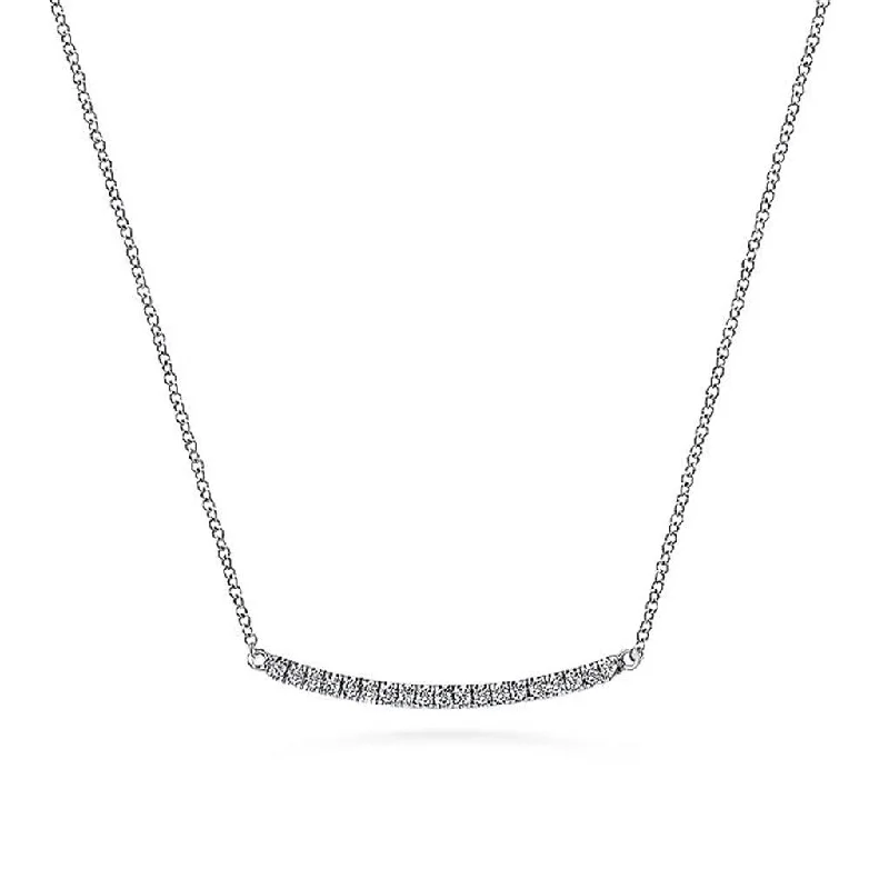 unique necklaces for women -Gabriel Diamond Bar Necklace