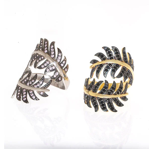 vintage wedding bands for women -Jungle Ring