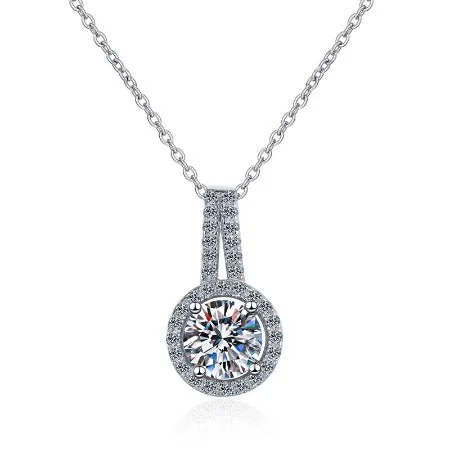 custom necklace pendants for women -Moissanite Necklace