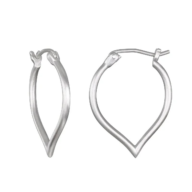 bold silver earrings for women -Open to Possibilities Silver Earrings