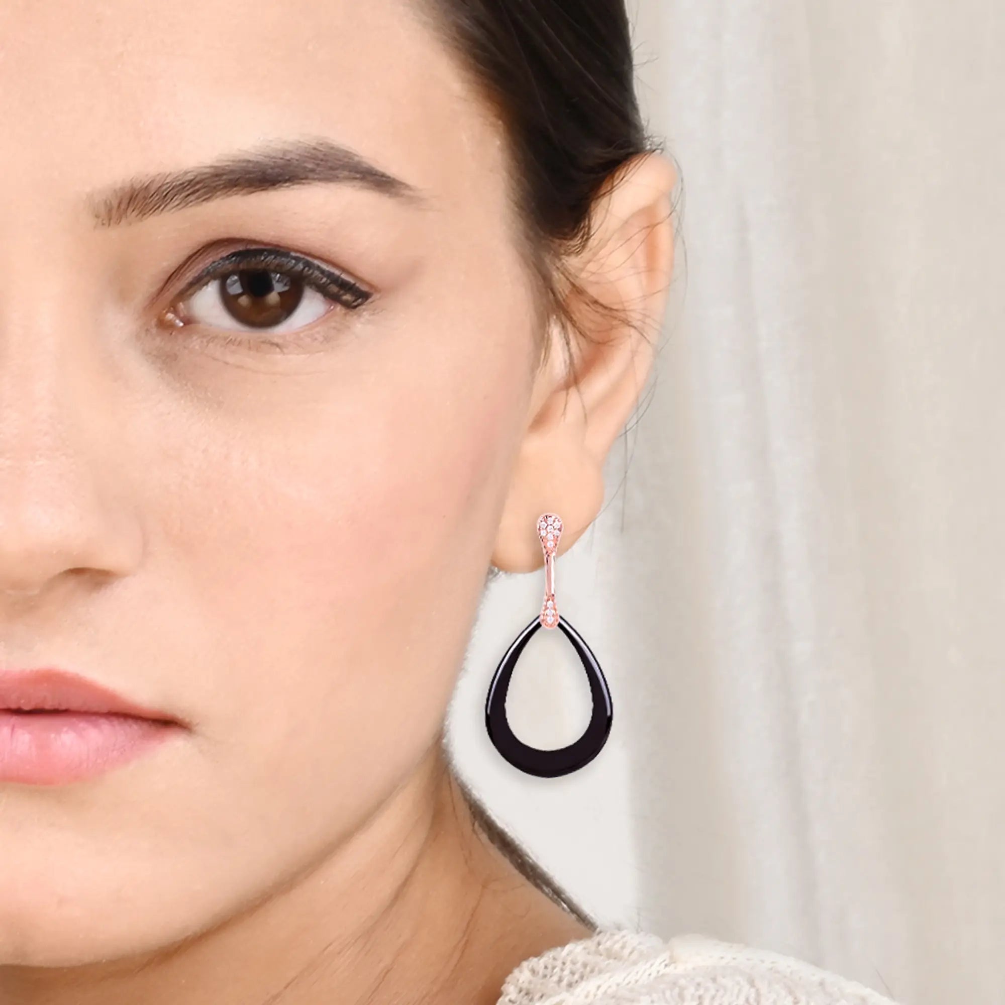 large hoop earrings for women -Graceful Drop Earrings