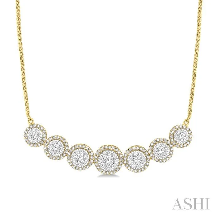 vintage necklaces for women -HALO LOVEBRIGHT DIAMOND NECKLACE