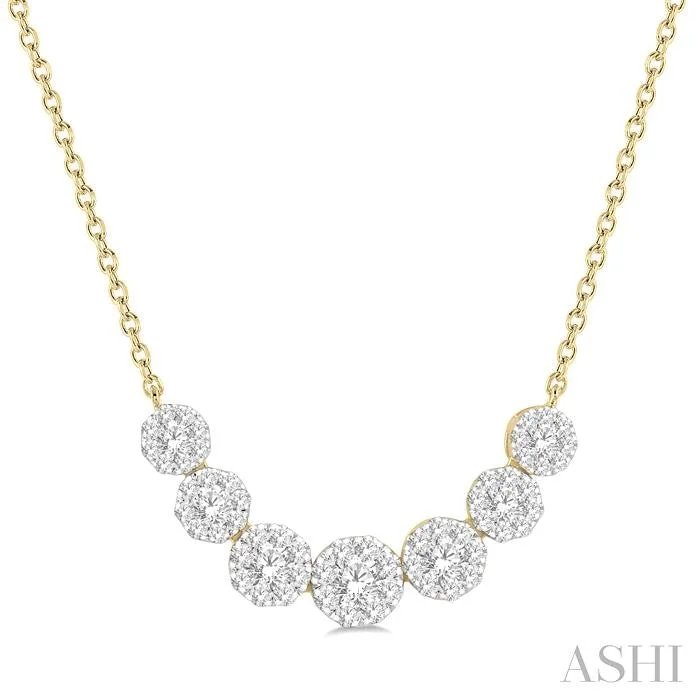 chunky gold necklaces for women -LOVEBRIGHT ESSENTIAL DIAMOND SMILE NECKLACE