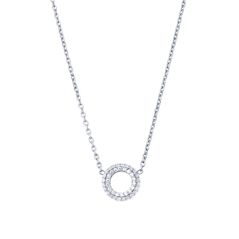 timeless necklaces for women -Matiné 18K Whitegold Necklace w. 42 Diamonds