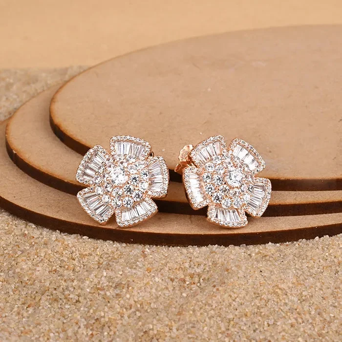 bridal drop earrings for women -Blossom Floral Earrings