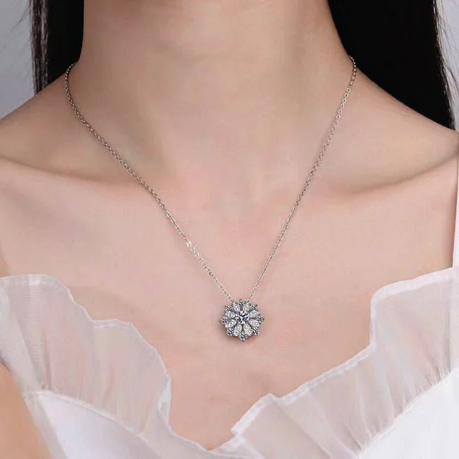 elegant gemstone necklaces for women -Sabi Moissanite Necklace