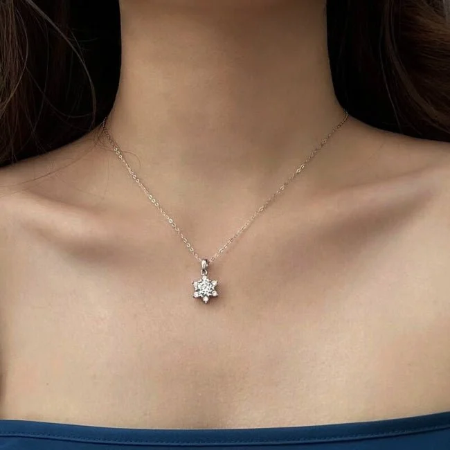 pendant necklaces for women -Jimena Moissanite Necklace