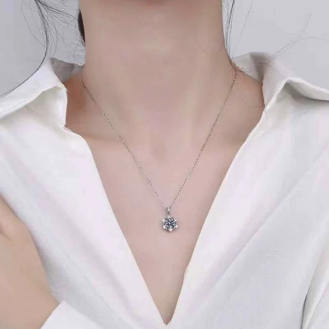 infinity necklaces for women -Giovie Moissanite Necklace