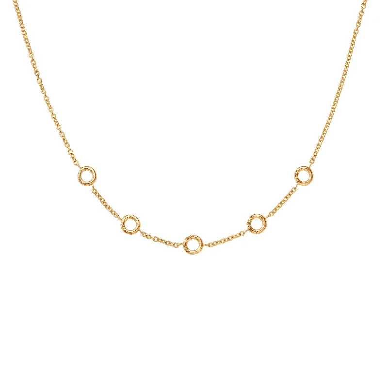 charm necklaces for women -Young Fish 40 Collier 18K Gold Necklace