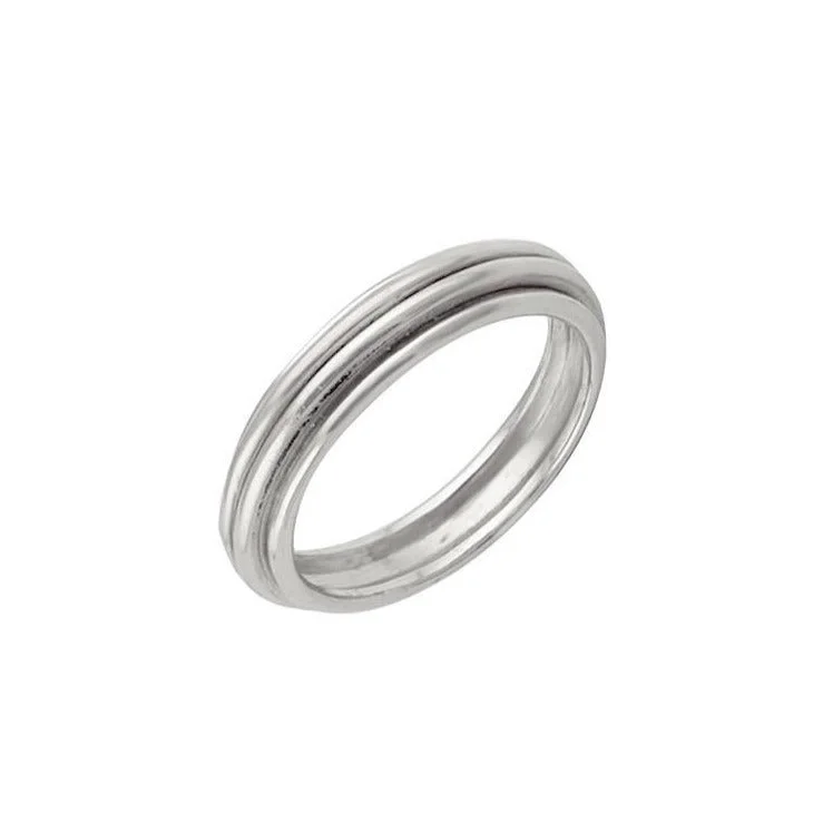 unique wedding rings for women -Elena Ridge Ring Silver