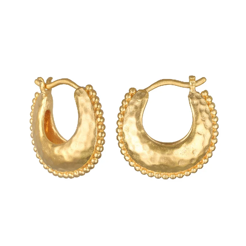 contemporary earrings for women -Step Boldly Hoop Earrings