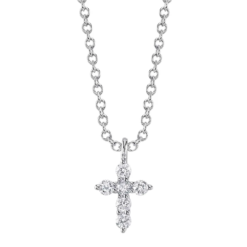 luxury necklaces for women -Shy Creation Diamond Cross Necklace