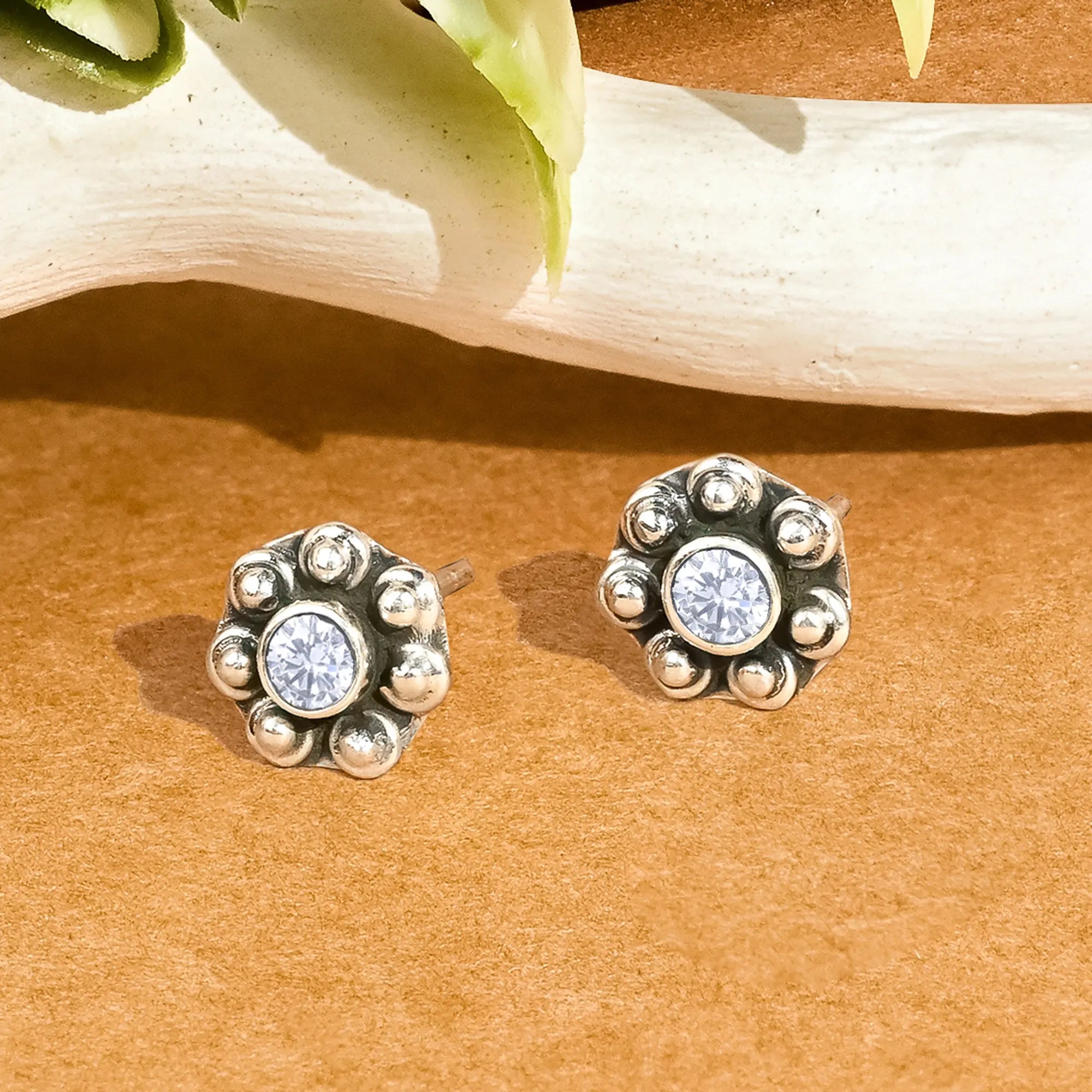 chic gold earrings for women -Radiant Sunflower Studs