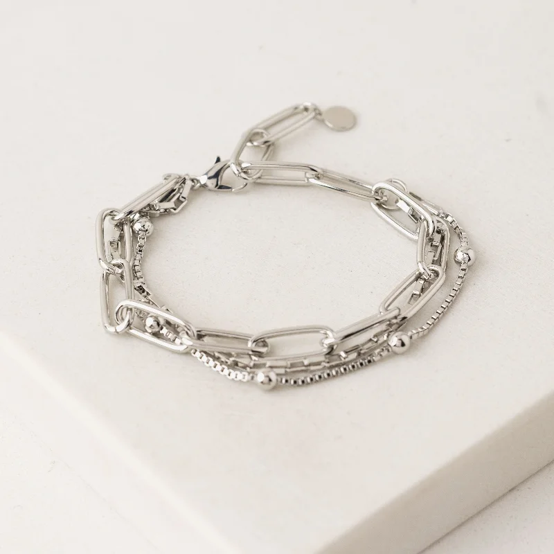 sleek bangles for women -Shay Bracelet Silver