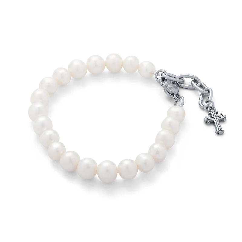 gemstone bracelets for women -8mm Freshwater Pearl Bracelet