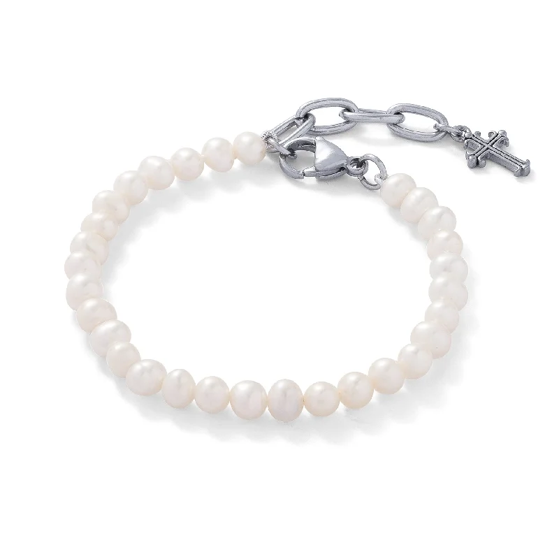 luxury charm bangles -5mm Freshwater Pearl Bracelet