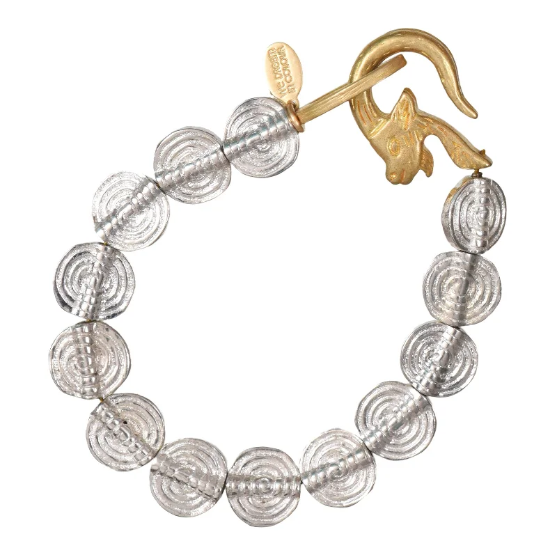 engraved bangles for women -Nissa Silver Bracelet