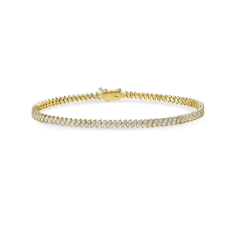 fashion bracelets for weddings -Illusion Marquise Diamond Tennis Bracelet (3.00 ct.) in 14K Gold