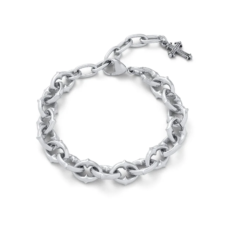 minimalist bracelets for women -"The Cathedral" 9mm Spiked Bracelet