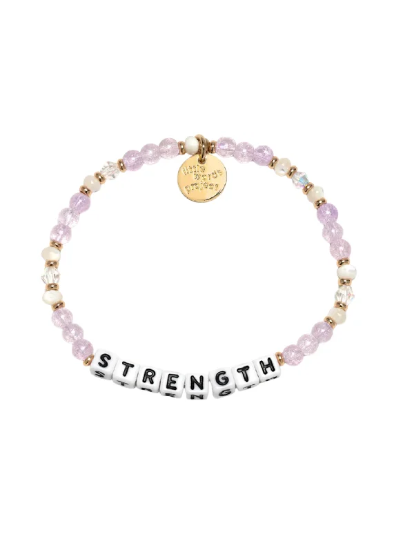 elegant bracelets for women -LITTLE WORDS BRACELET - STRENGTH