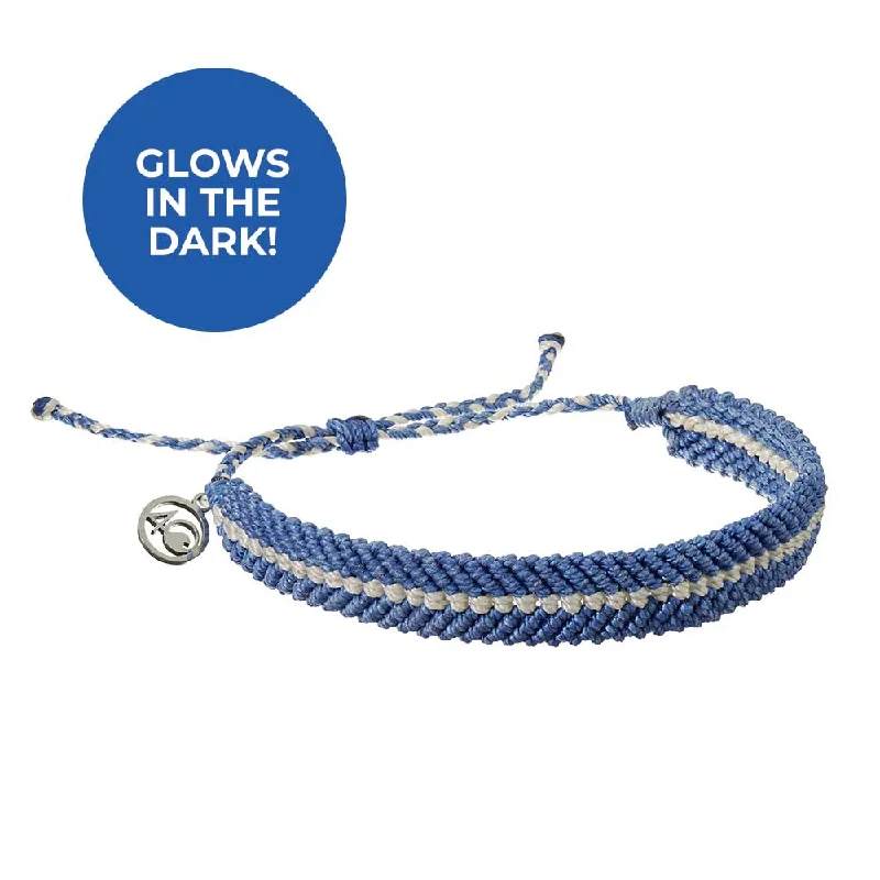 wedding charm bangles for women -Deep Sea Braided Bracelet in Abyssal Blue Glow