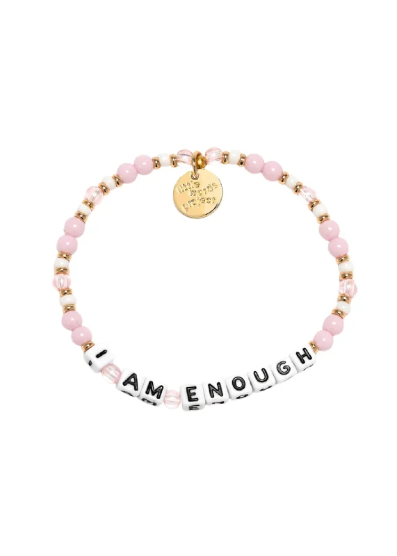 fashion charm bracelets for women -LITTLE WORDS BRACELET - I AM ENOUGH