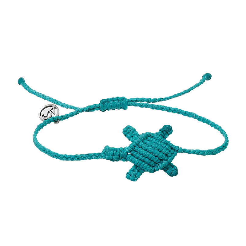 silver cuff bracelets for women -Sea Turtle Macrame Bracelets