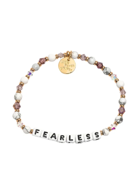 bangles for parties -LITTLE WORDS BRACELET - FEARLESS