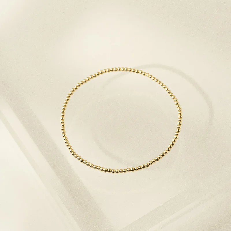 bangles for brides -2mm Gold-Filled Stretch Bracelet